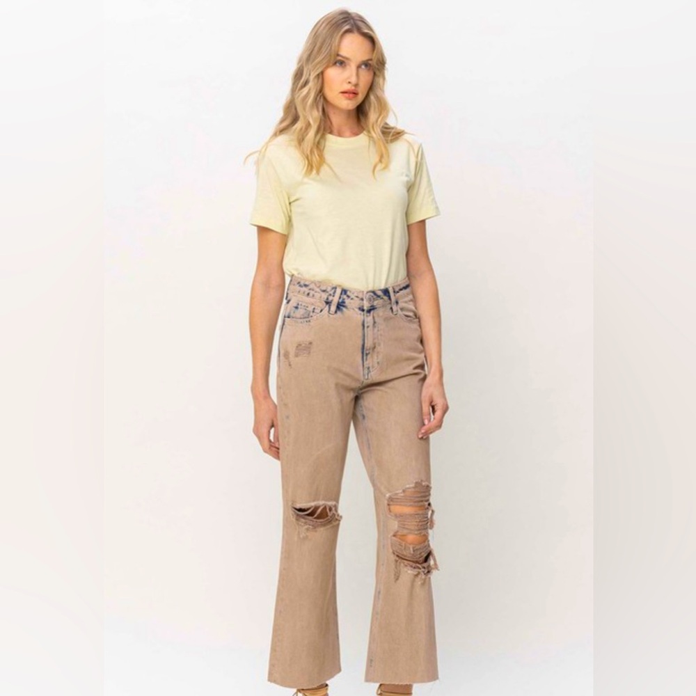 Vervet Kick Crop Denim Jeans